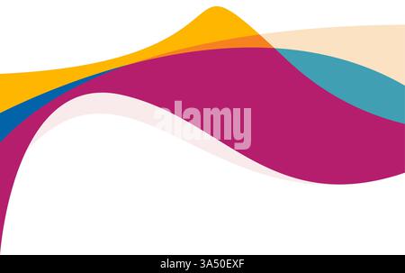 Forme astratte colorate vettore fluido saturo. esegui un'onda sullo sfondo astratto colorato Illustrazione Vettoriale