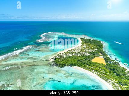Isola caraibica paradisiaca - Cayo Sombrero - Morrocoy Venezuela Foto Stock