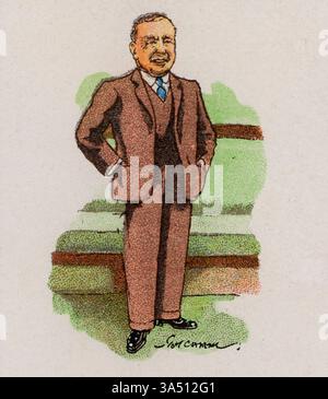 Ritratto caricaturale di Arthur Henderson (1863-1935). Foto Stock