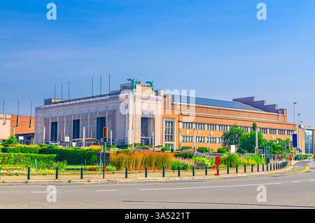 Centro espositivo di Bruxelles o complesso principale per eventi dell'Expo di Bruxelles sull'Heysel Plateau Heizel Heysel Park a Laeken, sobborgo di Laken, nella città di Bruxelles, Brusse Foto Stock