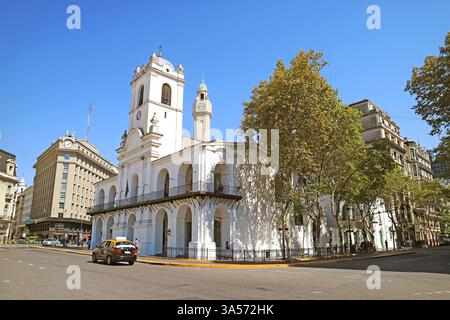 Il Cabildo, un ex comune durante l'era coloniale e ora utilizzato per il servizio pubblico, Buenos Aires, Argentina, Sud America Foto Stock