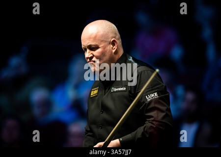21 marzo 2025; Telford International Centre, Telford, Inghilterra: 2025 The Players Championship, giorno 5; John Higgins Foto Stock