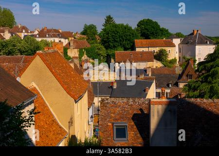 Francia, Indre (36), le Blanc, città alta Foto Stock