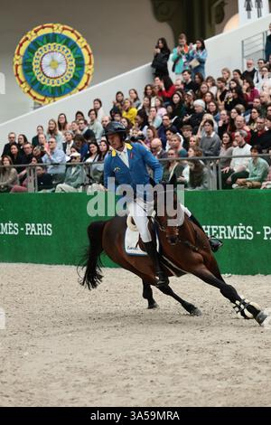 Christian AHLMANN di Germania con D'aganix 2000 Z durante il Prix Hermès Sellier al Saut Hermès il 21 marzo 2025, Parigi, Francia (foto di Maxime David - MXIMD Pictures) Foto Stock