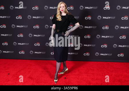 Hollywood, Stati Uniti. 21 marzo 2025. HOLLYWOOD, LOS ANGELES, CALIFORNIA, USA - 21 MARZO: L'attrice inglese Gwendoline Christie arriva al PaleyFest LA 2025 (42esima edizione del William S. Paley Television Festival) - la 'Severance' Season 2 di Apple TV che si tiene al Dolby Theatre il 21 marzo 2025 a Hollywood, Los Angeles, California, Stati Uniti. (Foto di Xavier Collin/Image Press Agency) credito: Image Press Agency/Alamy Live News Foto Stock