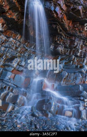 Cascata Sandymouth Bay Foto Stock