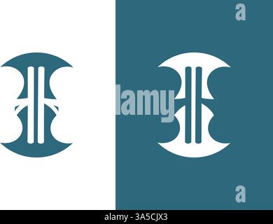 Combinazione del logo dei reni. Modello di disegno logotipo per la cura dei reni. Illustrazione Vettoriale