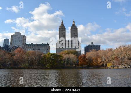 Autunno a Central Park Manhattan New York City USA Foto Stock