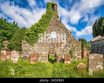 Anwoth Old Kirk, vicino a Gatehouse of Fleet a Dumfries e Galloway, Scozia. Foto Stock