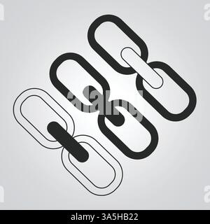 Icona di condivisione per app Web e mobili di colore nero con sfondo astratto color argento Illustrazione Vettoriale