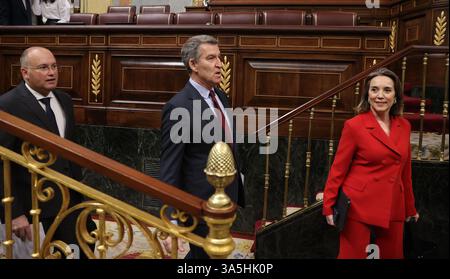 Madrid, 19 marzo 2025. Sessione plenaria del Congresso dei deputati per supervisionare il governo. Foto: Jaime García. ARCHDC. Crediti: Album / Archivo ABC / Jaime García Foto Stock