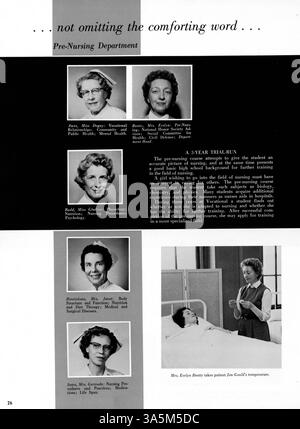 Questo annuario Tradewind del 1963 documenta gli eventi dell'anno scolastico 1962-1963, tra cui i risultati accademici, atletici ed extracurriculari degli studenti. Mette in evidenza l'impatto degli studenti afroamericani sulla formazione della cultura scolastica e degli accademici. Foto Stock