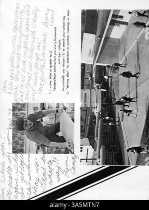 Il Robbinsdale High School Yearbook del 1970, Robin 70, mette in evidenza i risultati accademici, atletici ed extracurriculari degli studenti durante l'anno scolastico 1969-1970. Foto Stock
