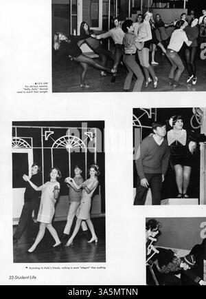 Il Robbinsdale High School Yearbook del 1970, Robin 70, mette in evidenza i risultati accademici, atletici ed extracurriculari degli studenti durante l'anno scolastico 1969-1970. Foto Stock