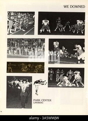 L'annuario del 1980 del Park Center High, "Pieces of Eighty", registra le tappe dell'anno scolastico 1979-1980, coprendo atletica, risultati accademici, docenti e organizzazioni studentesche. Foto Stock