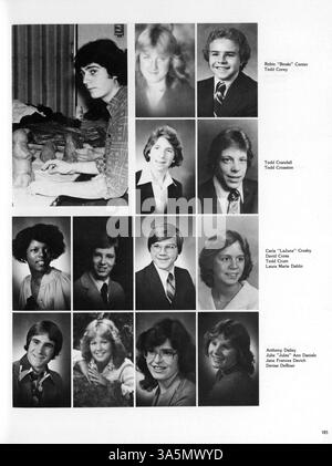 L'annuario 1980 del Park Center High offre una panoramica completa del corpo studentesco, della facoltà e degli eventi significativi dell'anno scolastico 1979-1980. Foto Stock