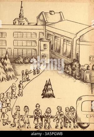 L'annuario "Angelus" del 1949 dell'Academy of Holy Angels mette in evidenza studenti, squadre atletiche, docenti ed eventi chiave dell'anno scolastico 1948-1949. Foto Stock