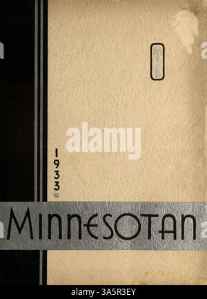 L'annuario Minnesotan del 1933 della Minnesota School of Business documenta studenti, docenti ed eventi chiave dell'anno scolastico 1932-1933. Foto Stock