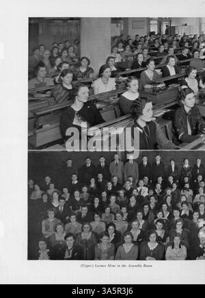 L'annuario Minnesotan del 1933 della Minnesota School of Business registra studenti, insegnanti ed eventi chiave dell'anno accademico 1932-1933. Foto Stock