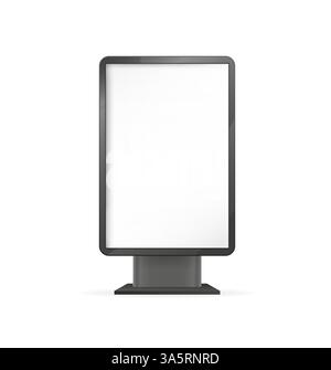 Scatola luminosa, design eccellente per qualsiasi scopo. Interni dell'ufficio. Mockup interno. Illustrazione vettoriale. Illustrazione Vettoriale