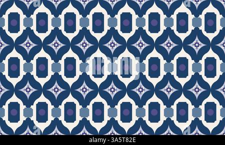 Arte ikat astratta etnica. Motivo senza cuciture in stile tribale, ricami folcloristici e messicano. Progettazione di tappeti, carta da parati, indumenti, involucri, tessuti, Illustrazione Vettoriale