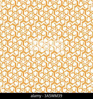 Sfondo astratto motivo geometrico senza cuciture a nido d'ape dalla forma esagonale. illustrazione vettoriale Illustrazione Vettoriale