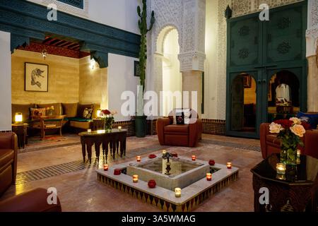 Afrika, Marokko, Marrakech, Riad Foto Stock