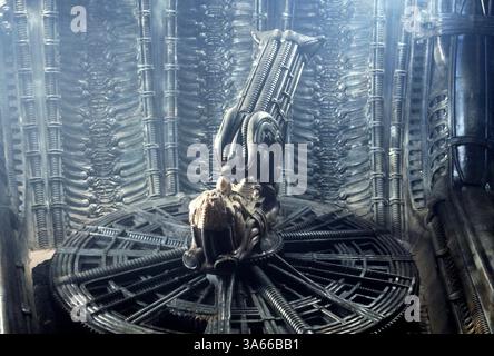 Agosto 14, 1979; Londra, UK; scena da sci-fi thriller 'Alien: Il Directors Cut" diretto da Ridley Scott. Foto Stock
