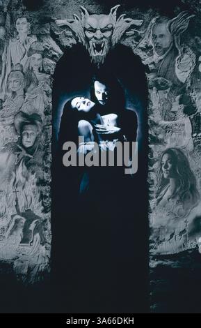 Nov 13, 1992; Hollywood, CA, Stati Uniti d'America; Direttore Francis Ford Coppola e Columbia Pictures portarvi "Bram Stoker's Dracula." interpretato da Gary Oldman come Dracula, Anthony Hopkins come il dottor Van Helsing, Winona Ryder come Mina Murray e Keanu Reeves come Jonathan Harker. Foto Stock