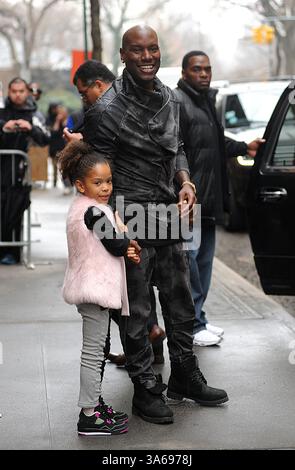 Tyrese Gibson e sua figlia Shayla Somer Gibson hanno fatto un'apparizione a "The View" a New York City - 26 marzo 2015 Foto Stock
