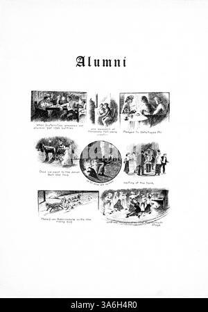 Il South High Yearbook del 1915 fornisce un record storico dell'anno accademico 1914-1915, con studenti, insegnanti, atletica, club, e il contributo degli studenti afroamericani alla vita scolastica. Foto Stock