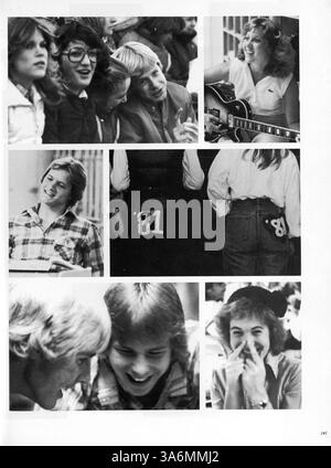 L'annuario di Antler del 1980 della Minnehaha Academy documenta studenti, insegnanti, atletica leggera ed eventi extracurriculari dell'anno scolastico 1979-1980. Mancano le pagine 55, 56 e 59-62. Foto Stock
