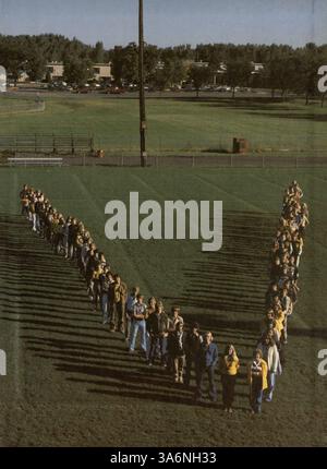 L'annuario Viking Gold record della Golden Valley High documenta le attività, i risultati e i punti salienti della facoltà dell'anno scolastico 1979-1980, tra cui sport ed extracurriculari. Foto Stock