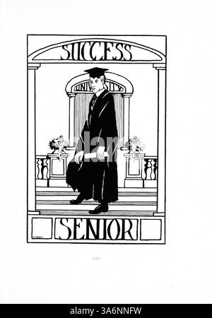 Questo annuario "Tiger" del 1916 della South High School riflette gli eventi chiave, i risultati accademici, le attrazioni atletiche e le attività extracurriculari durante l'anno scolastico 1915-1916, concentrandosi sulla partecipazione di studenti afroamericani. Foto Stock