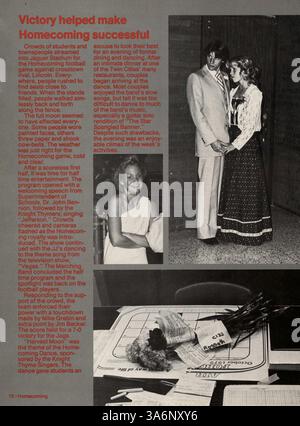 Questo annuario di scuola superiore della Jefferson High School documenta l'anno scolastico 1979-1980, con studenti, docenti, attività extracurricolari, atletica, ed eventi scolastici memorabili. Foto Stock