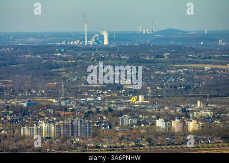 Luftbild, vorne Gebäudesanierung Hochhaus Wohnhaus Hannibal II, Kraftwerke im Westen, Dorstfeld, Dortmund, Ruhrgebiet, Nordrhein-Westfalen, Deutschland ACHTUNGxMINDESTHONORARx60xEURO *** Vista aerea, ristrutturazione di edifici frontali, grattacielo residenziale Hannibal II, centrali elettriche ad ovest, Dorstfeld, Dortmund, regione della Ruhr, Renania settentrionale-Vestfalia, Germania ATTENTIONxMINDESTHONORARx60xEURO Foto Stock