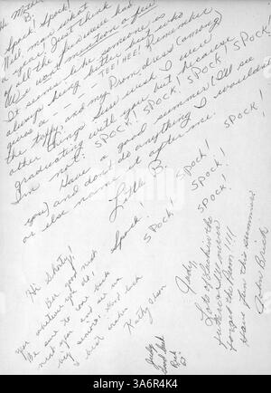 L'annuario Robin del 1963 della Robbinsdale High School evidenzia gli aspetti chiave della vita studentesca, tra cui accademici, sportivi, club e docenti, dall'anno scolastico 1962-1963. Foto Stock