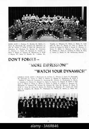 Il South High Yearbook del 1964, Tiger, cattura eventi significativi dell'anno scolastico 1963-1964. Include momenti salienti sulla vita studentesca, lo sport, i risultati accademici e il coinvolgimento degli studenti afroamericani nella definizione della cultura scolastica. Foto Stock