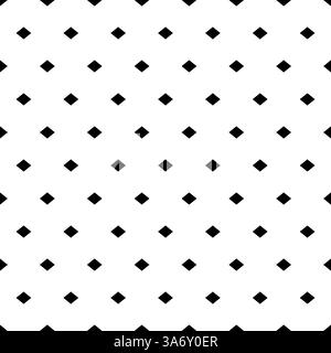 Semplice motivo senza cuciture. Sfondo geometrico astratto. Piccoli rombo neri su sfondo bianco. Texture punto geometria ripetuta. Ripete il quadrato carino Illustrazione Vettoriale