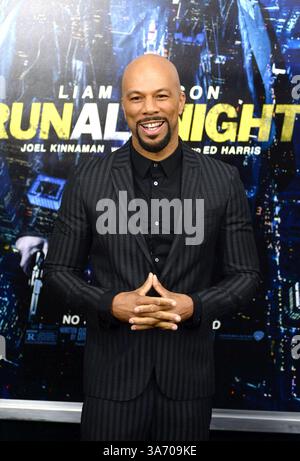Comune alla prima mondiale di "Run All Night" all'AMC Loews Lincoln Square a New York City - 9 marzo 2015 Foto Stock