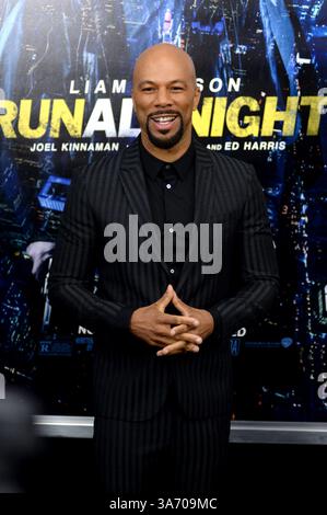 Comune alla prima mondiale di "Run All Night" all'AMC Loews Lincoln Square a New York City - 9 marzo 2015 Foto Stock