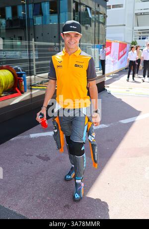Monaco, Monte Carlo - 29 maggio 2022: FIA Formula 1 World Championship, Monaco Grand Prix con Lando Norris, McLaren F1 Team. Mandoga Media Germania Foto Stock
