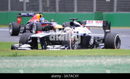 17 marzo 2013 - Melbourne, Victoria, Australia - Pastor Maldonado (VEN) della Williams F1 Team alla guida della Renault FW35 nel quarto giorno del Gran Premio d'Australia di Formula 1 2013, Melbourne, Australia. (Immagine di credito: © Theo Karanikos/ZUMAPRESS.com) Foto Stock