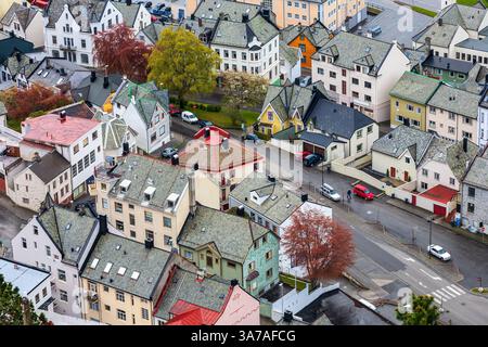 Vista della città dall'alto Foto Stock