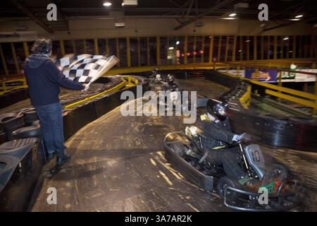 15 marzo 2013 - Dordrecht, Noord Hollland, Paesi Bassi - Carting at go-kart-in a dordrecht, olanda (immagine di credito: © Ton Koene/ZUMAPRESS.com) Foto Stock