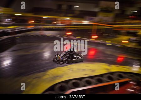 15 marzo 2013 - Dordrecht, Noord Hollland, Paesi Bassi - Carting at go-kart-in a dordrecht, olanda (immagine di credito: © Ton Koene/ZUMAPRESS.com) Foto Stock