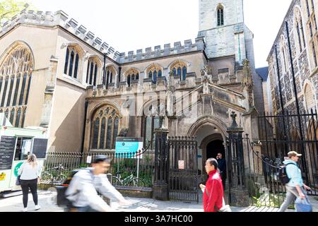 Holy Trinity Church Cambridge, Cambridge, Cambridgeshire, Regno Unito, Inghilterra, chiesa, chiese, chiesa di Cambridge, facciate della chiesa, vista sulla strada, facciata, Foto Stock