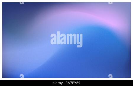 Gradiente astratto con onde di luce blu e rosa sfumate Illustrazione Vettoriale