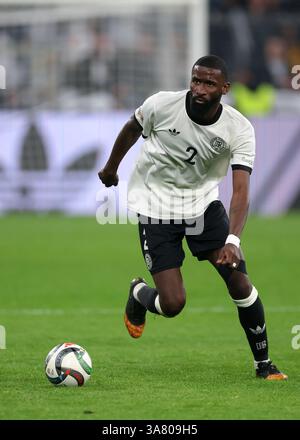Dortmund, Germania. 23 marzo 2025. Antonio Rudiger tedesco durante la partita di UEFA Nations League Germania vs Italia al BVB Stadion di Dortmund. Il credito per immagini dovrebbe essere: Jonathan Moscrop/Sportimage Credit: Sportimage Ltd/Alamy Live News Foto Stock