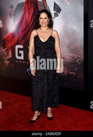 Hollywood, Stati Uniti. 27 marzo 2025. Patricia Riggen arriva agli Amazon MGM Studios "G20" di Los Angeles in anteprima al TCL Chinese Theatre il 27 marzo 2025 a Hollywood, CA. © Janet Gough/AFF-USA. Credito COM: AFF/Alamy Live News Foto Stock